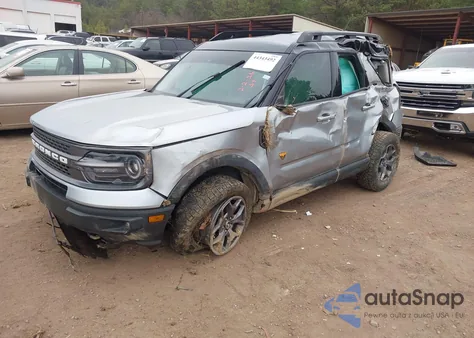 2022 Ford Bronco Sport Badlands z USA, uszkodzony, nr VIN 3FMCR9D98NRD33176